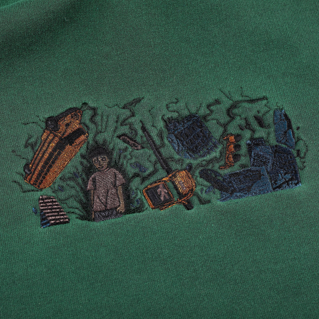 "super kid" Hoodie green