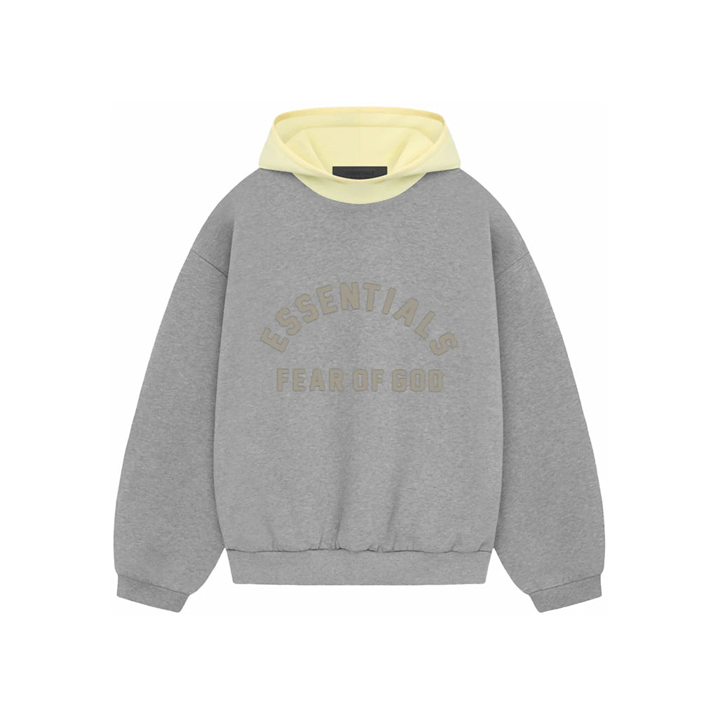 SS24 Hoodie Dark Heather Oatmeal/Garden Yellow