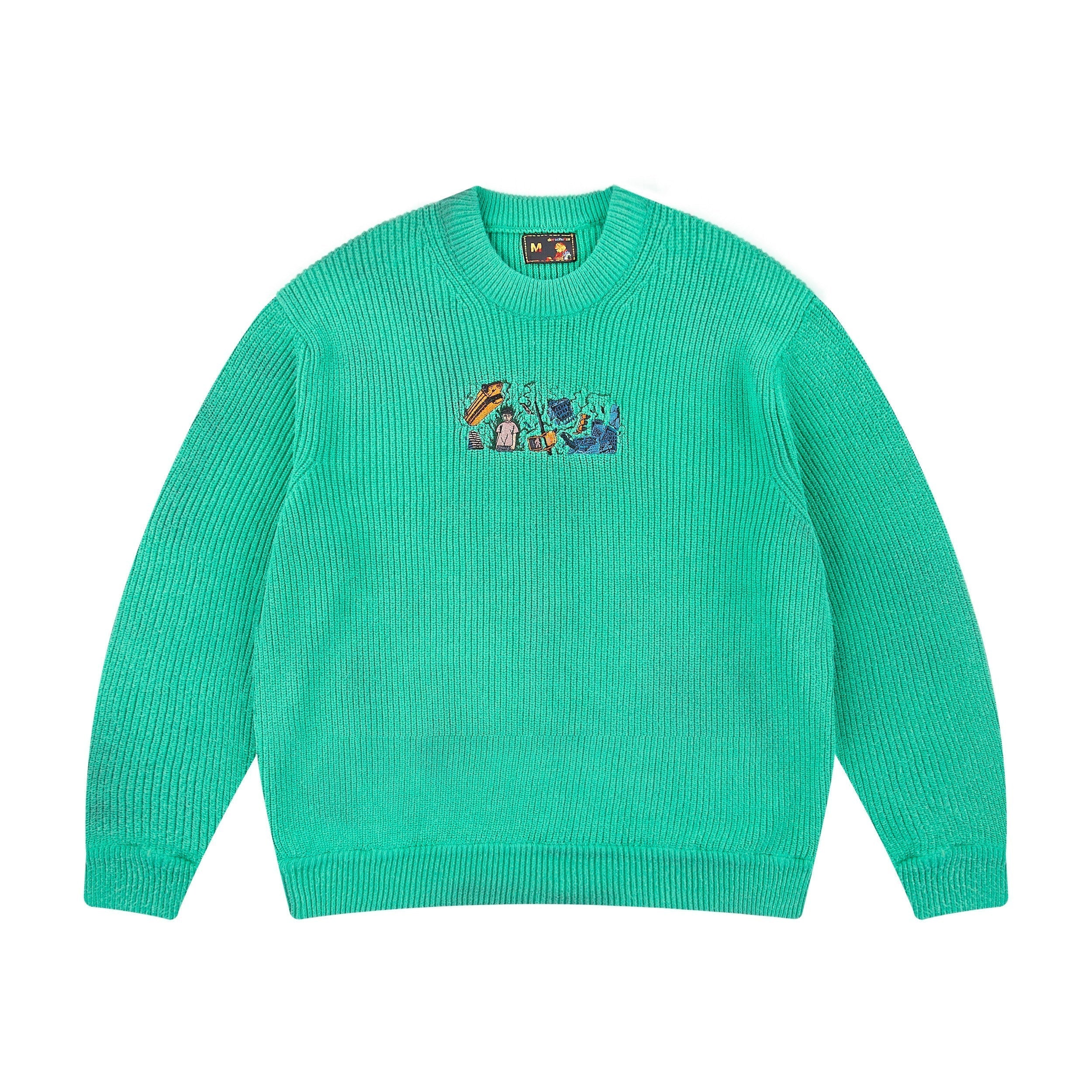 "super kid" heat reactive knit green
