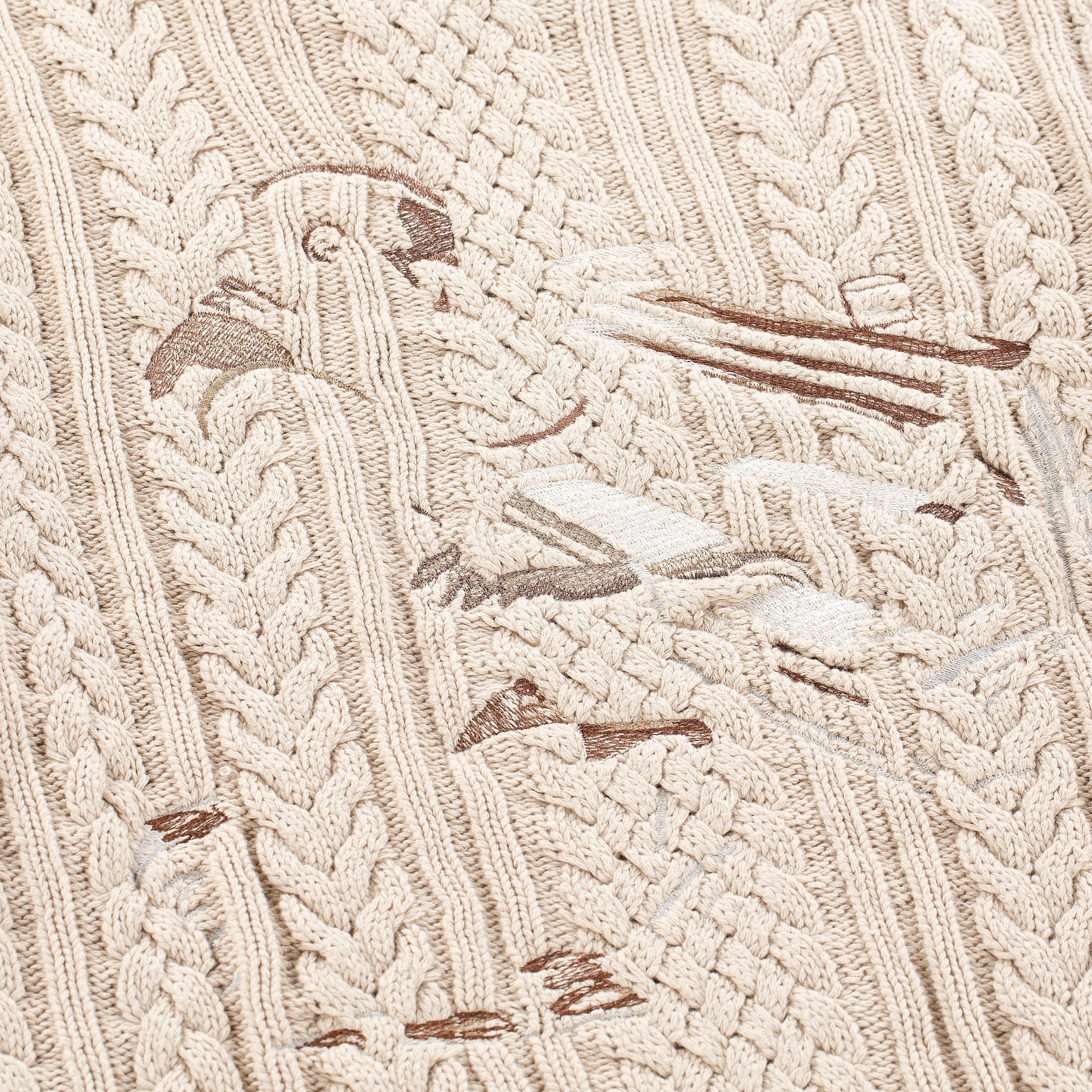 "Jazz" cable knit beige