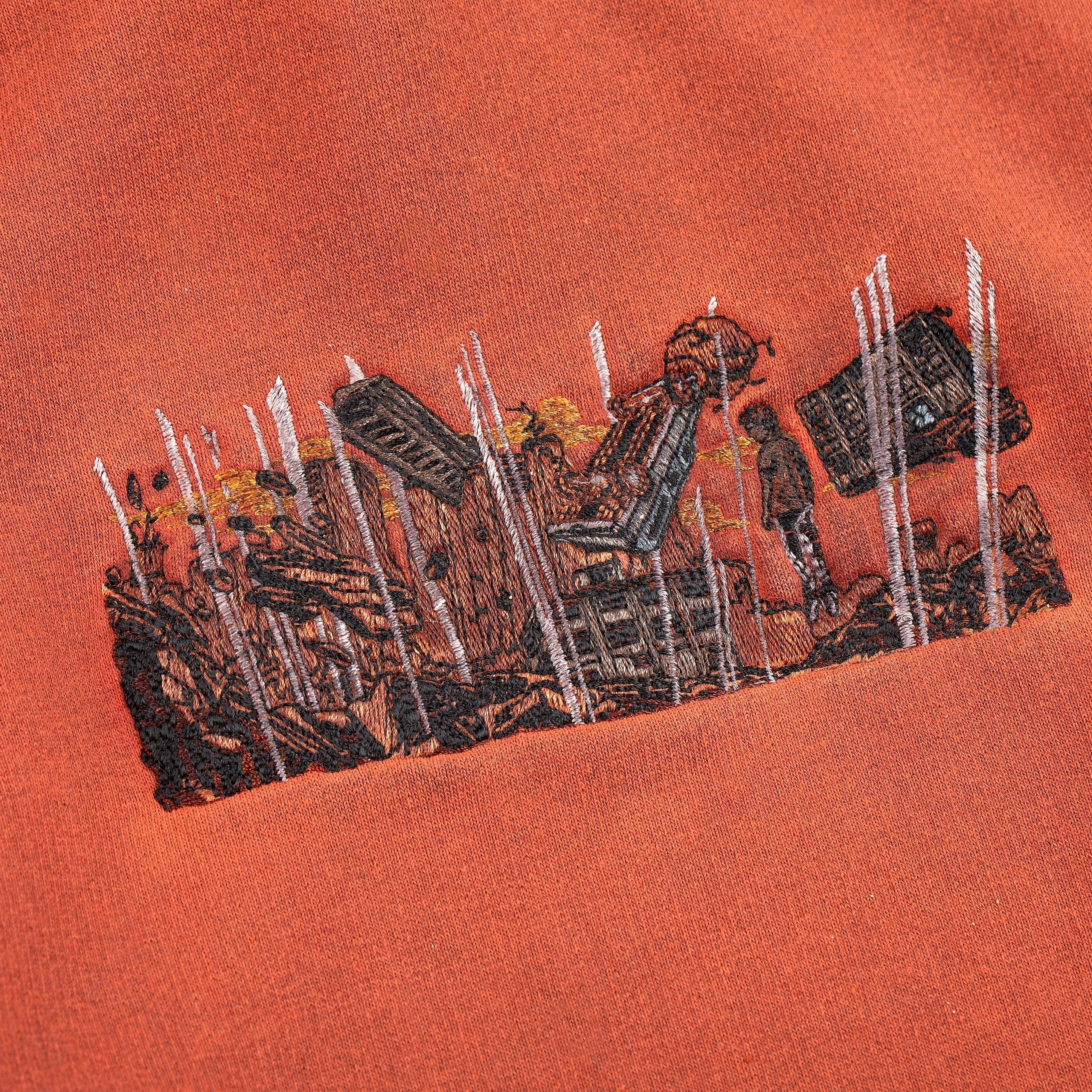 "super kid" Hoodie orange