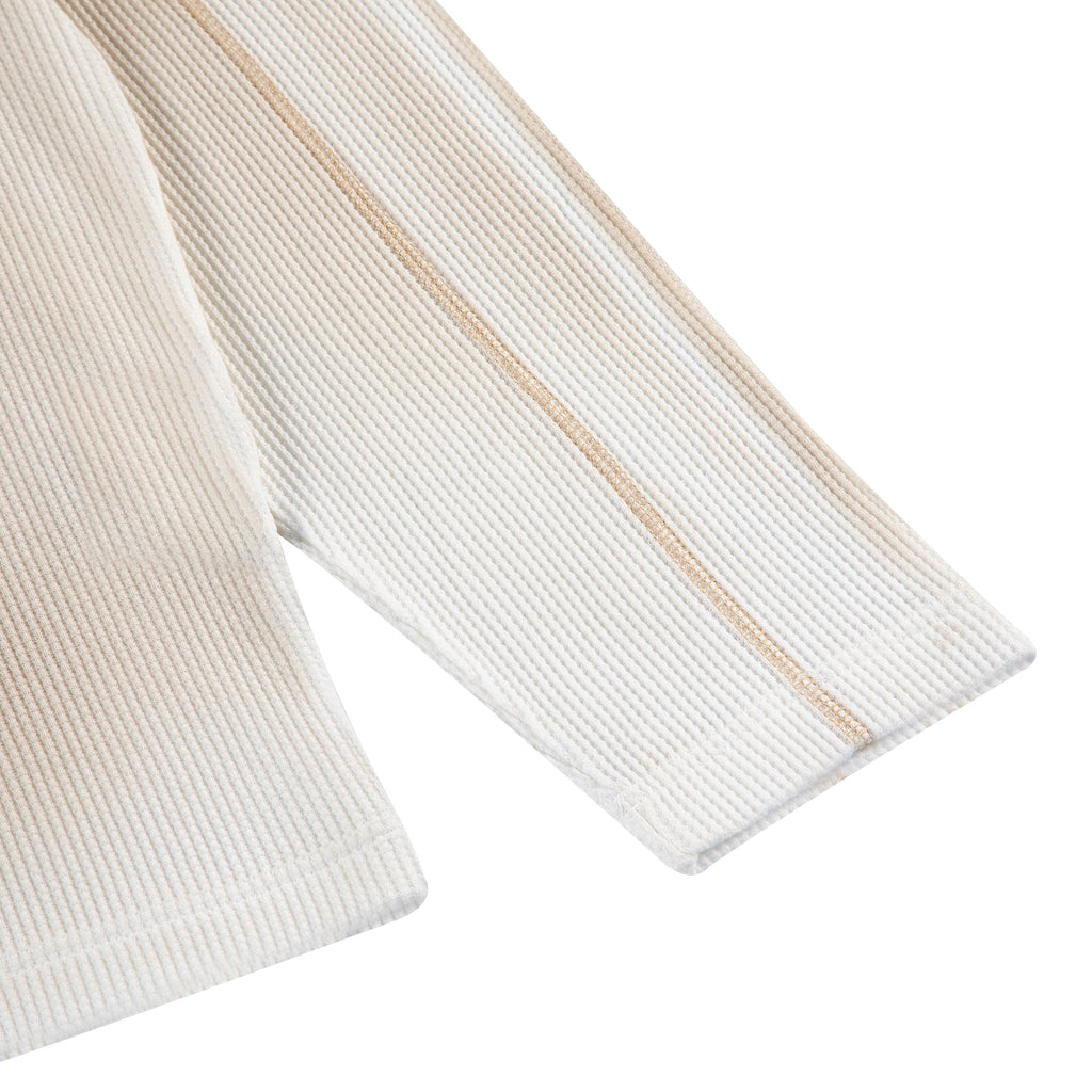 "yasmin v3" waffle long sleeve off white