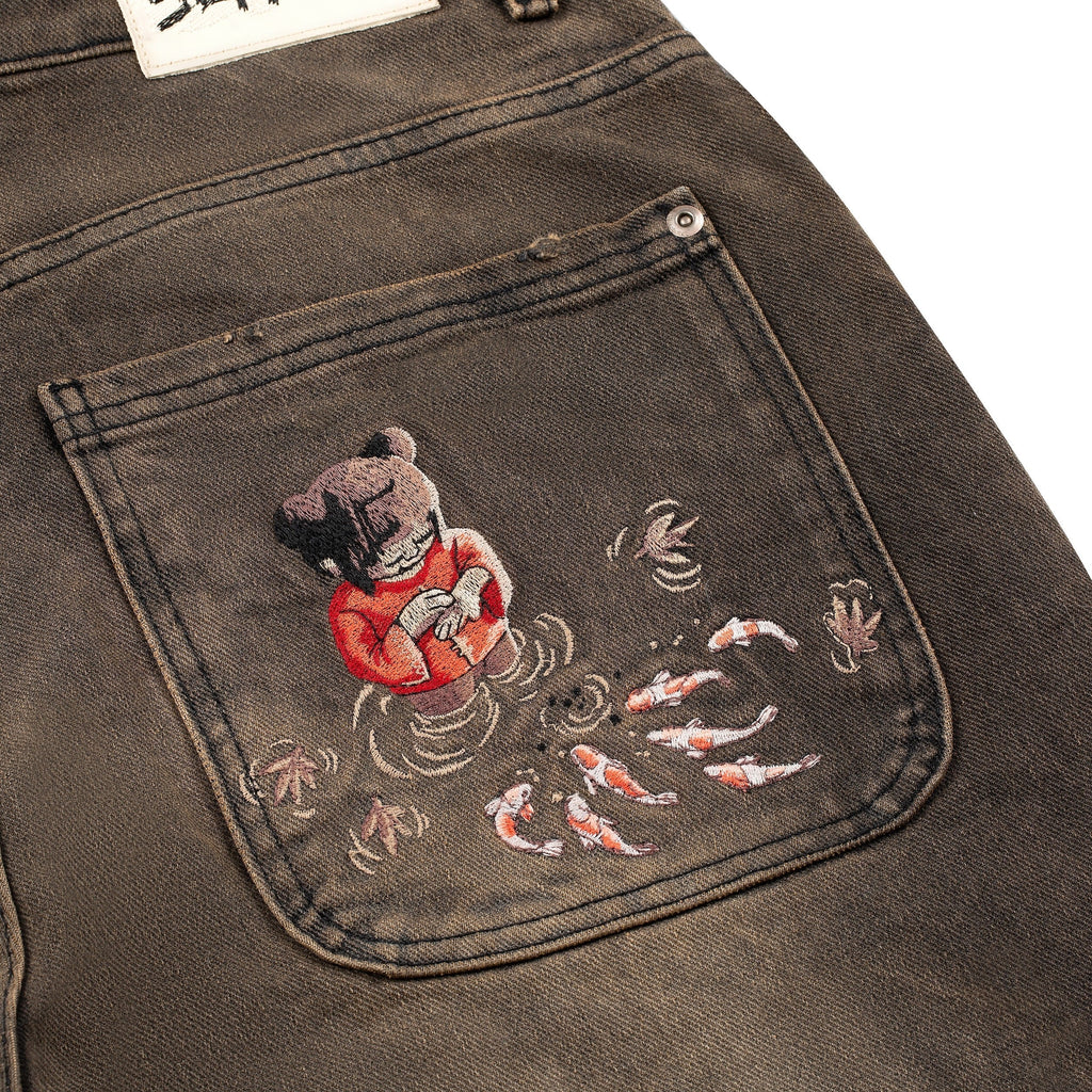 "koi fish v2" denim brown