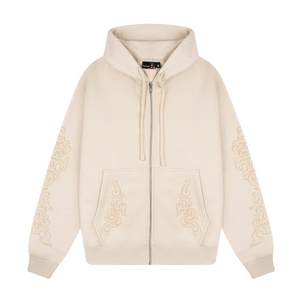 "western" Zip Up beige