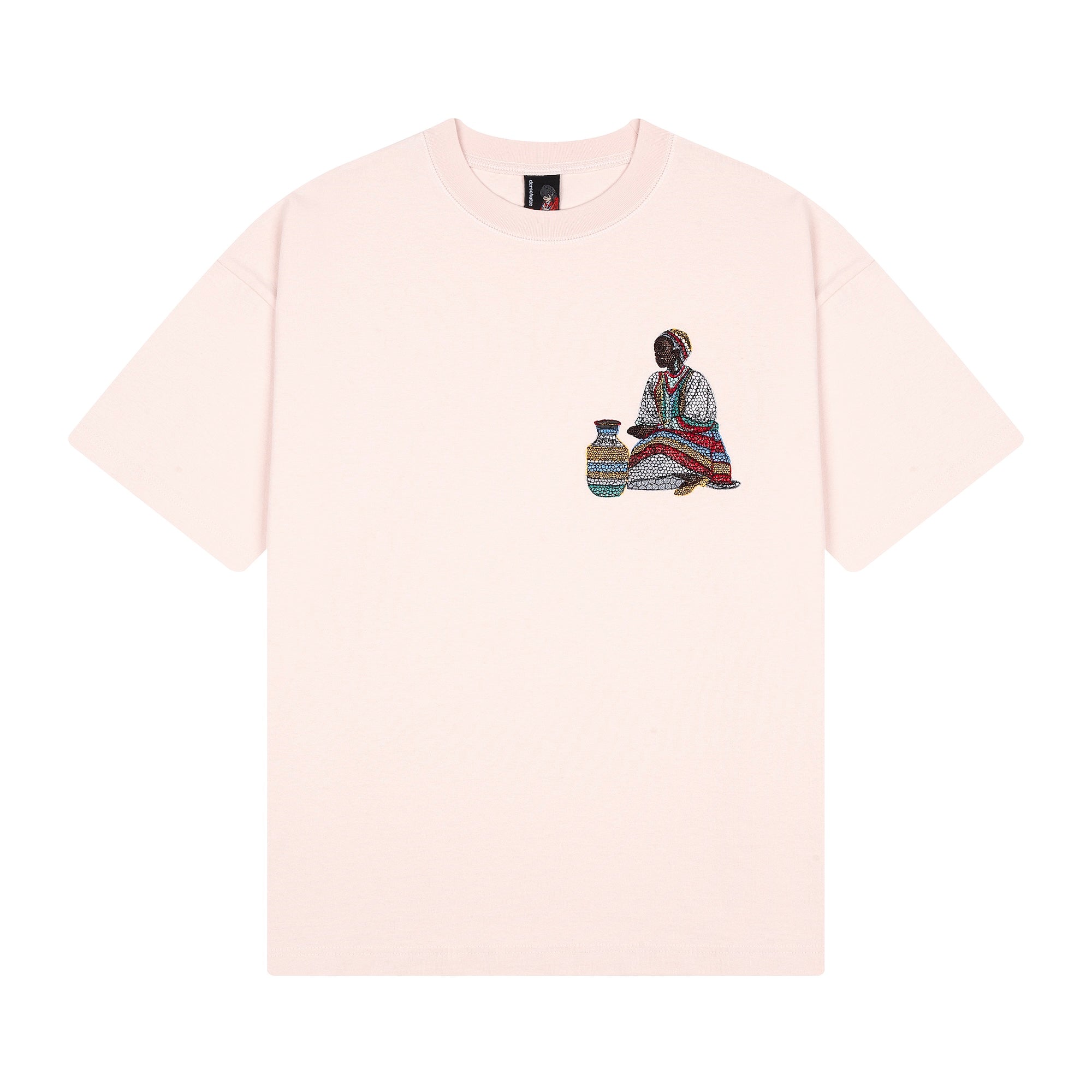 "mosaic" T Shirt powder pink