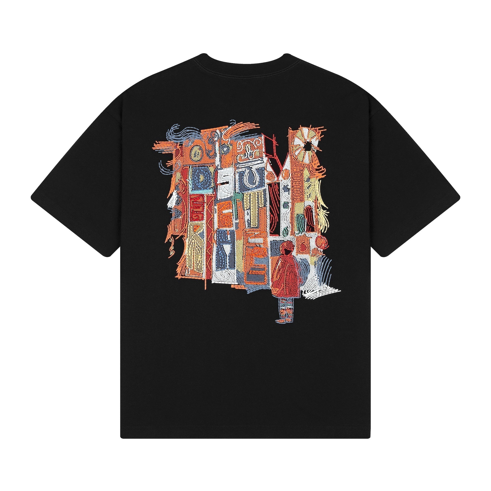 "mosaic" T Shirt black 02