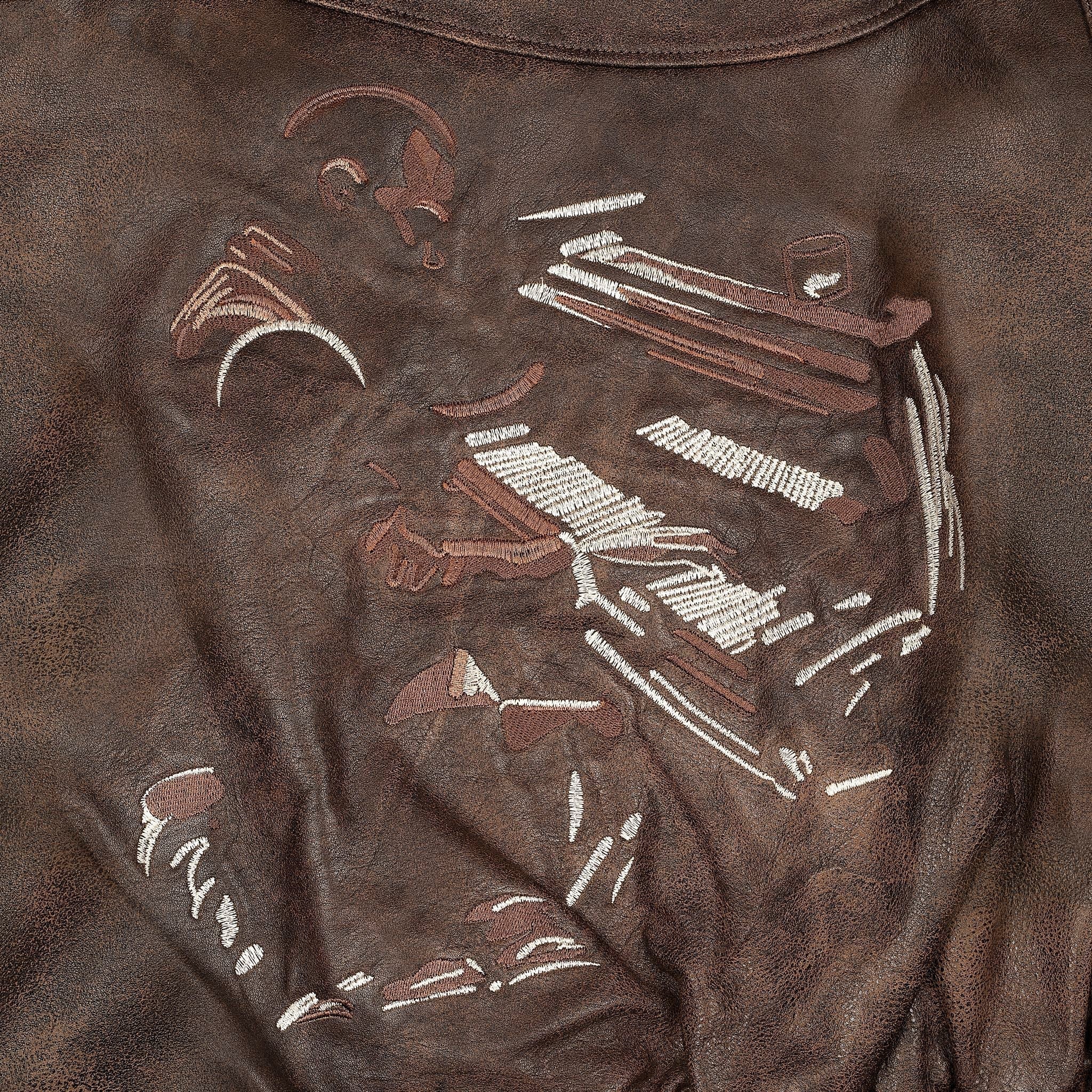 "jazz v2" leather jacket