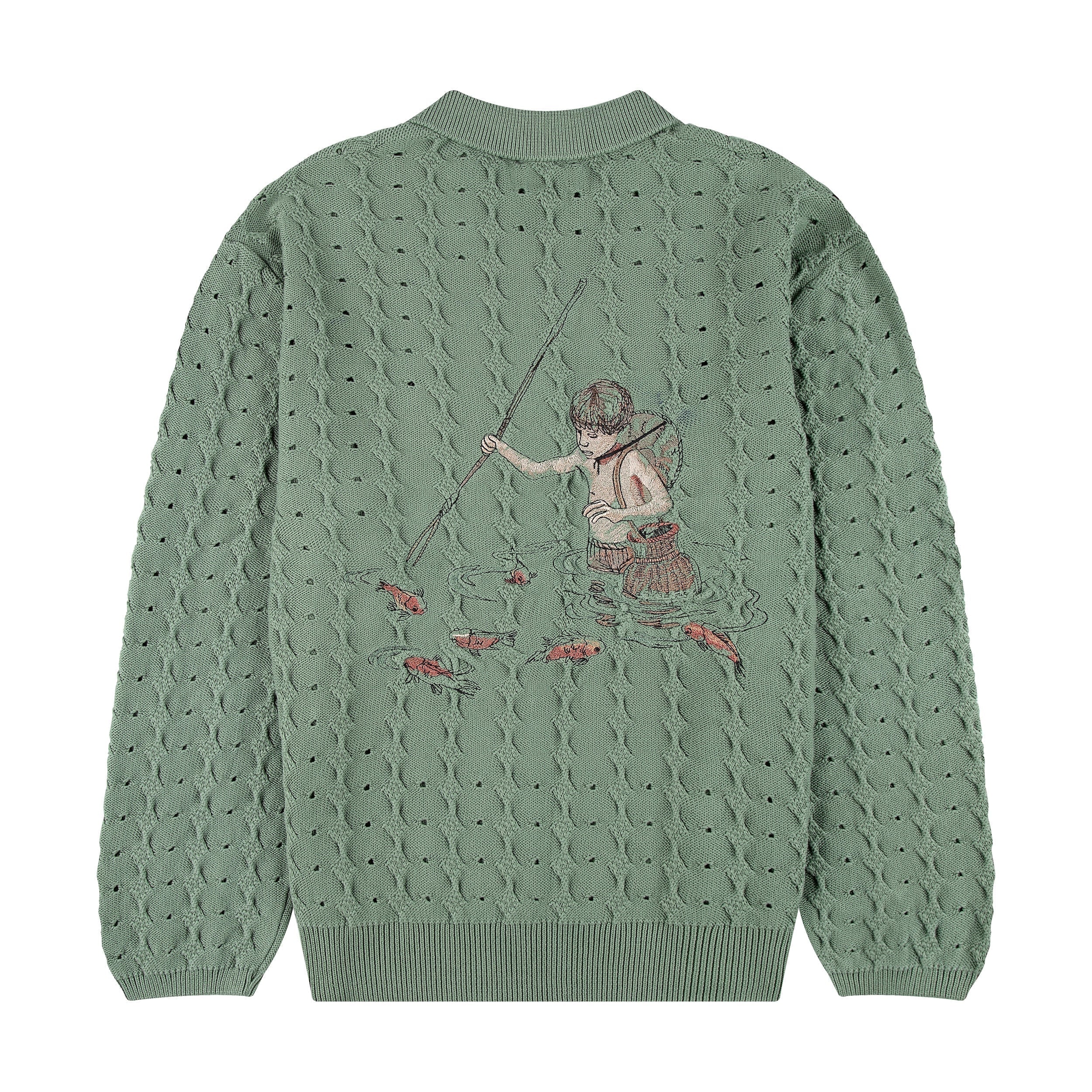 "lotus" longsleeve knit green