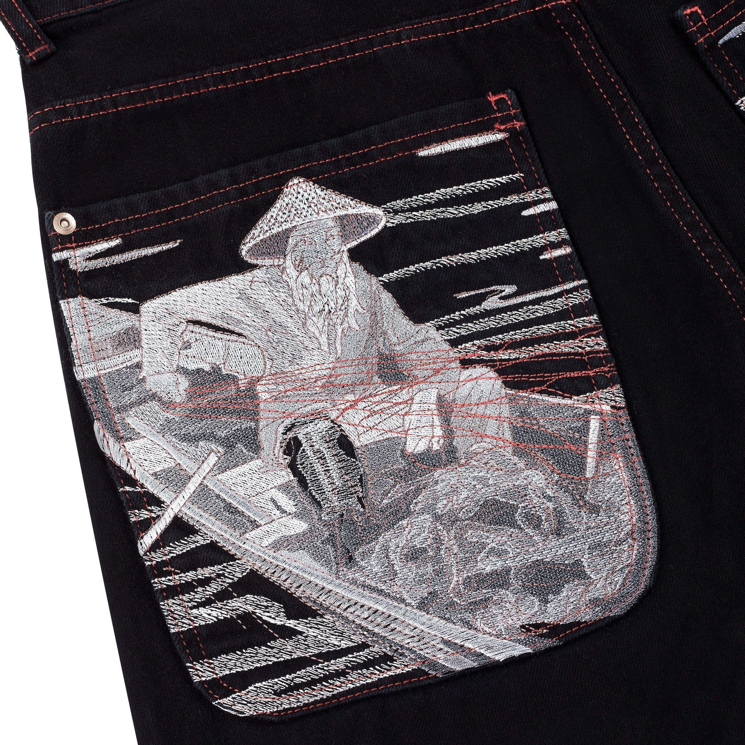 "lotus" Jorts black