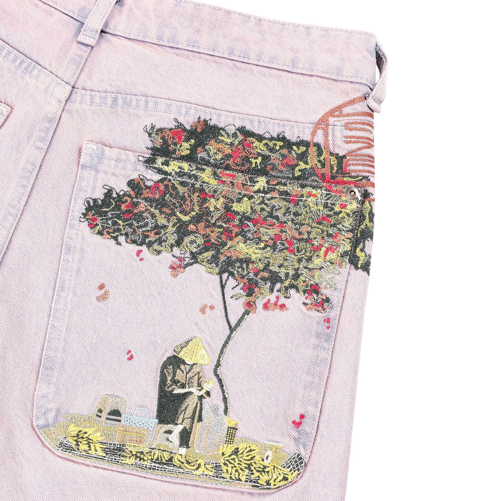 "lotus" Jorts faded rose