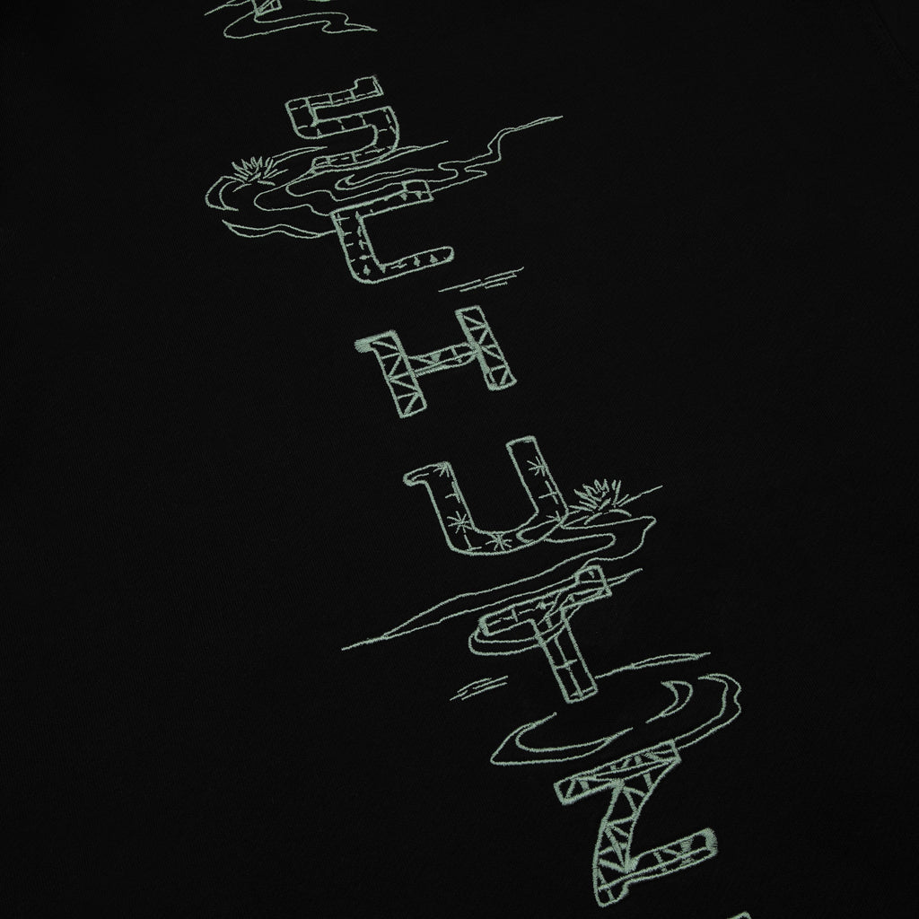 "sashiko" Hoodie black