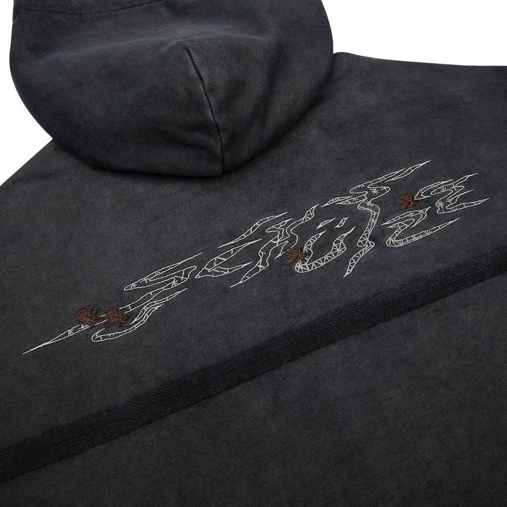 "sashiko" Hoodie anthracite
