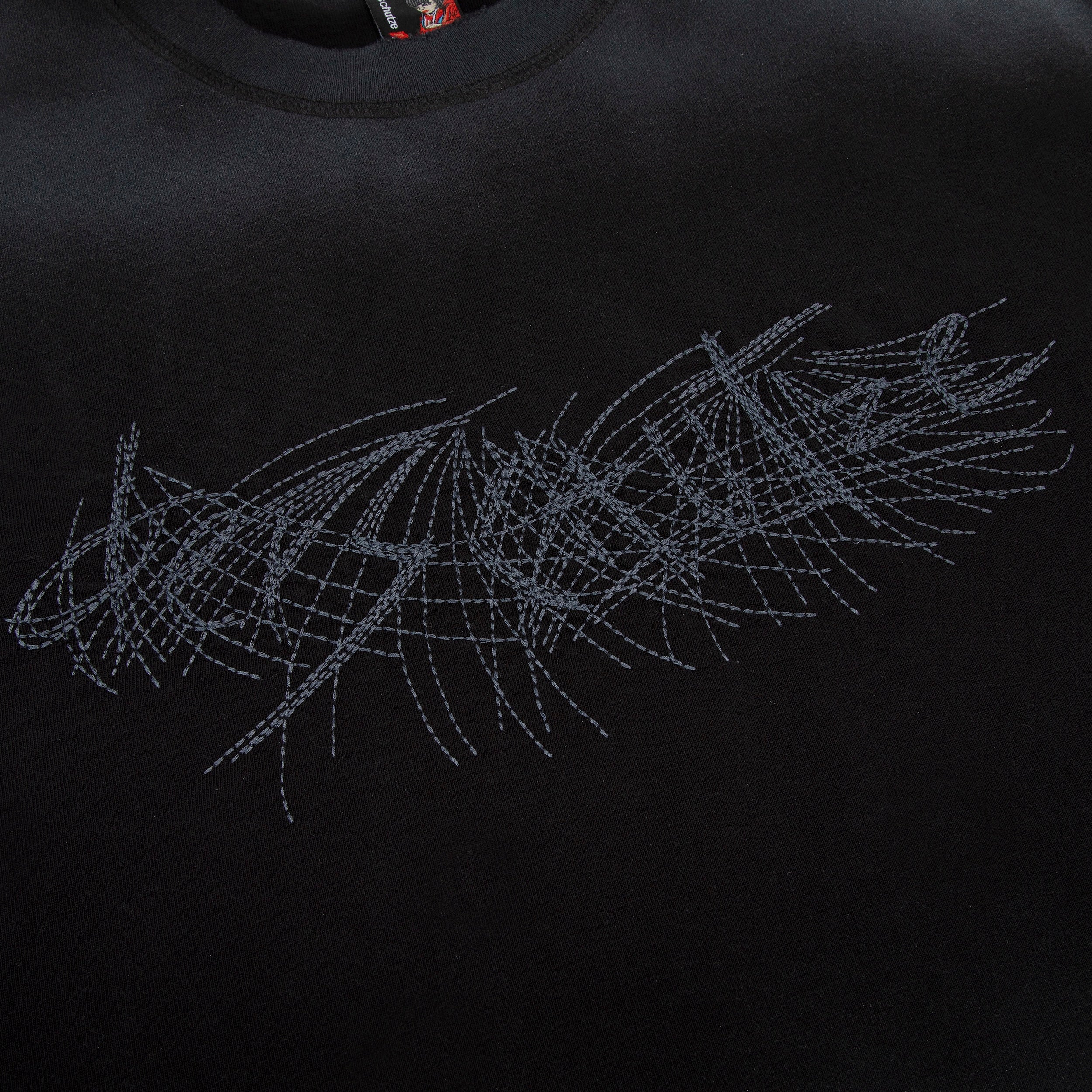 "sashiko" T Shirt black