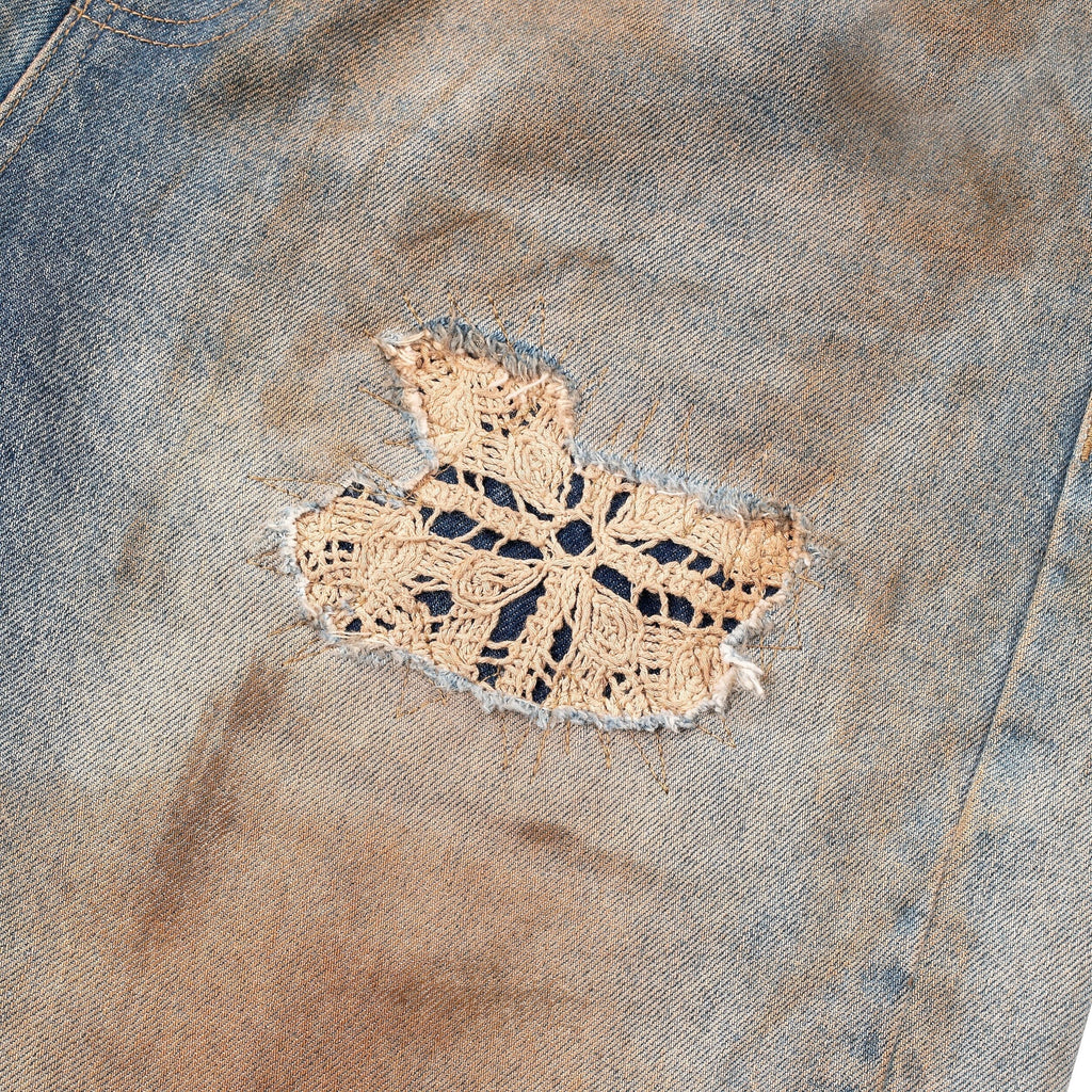 "lotus" Jorts mud wash