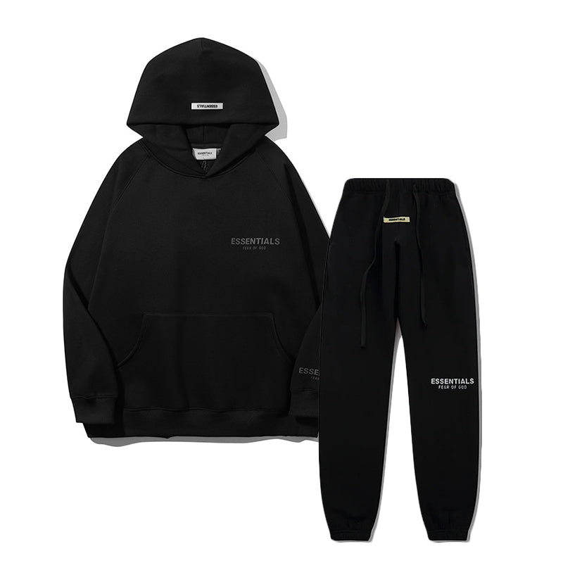 FW21 Reflective Font Hoodie / Pants / Set - Black