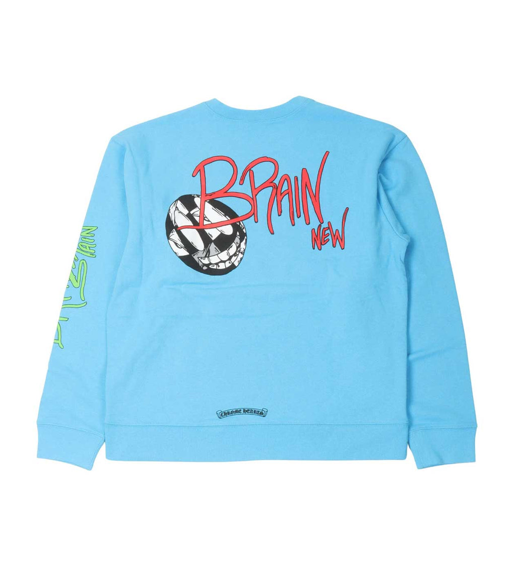 Chrome Hearts Matty Boy 'Brain New' Crewneck Blue