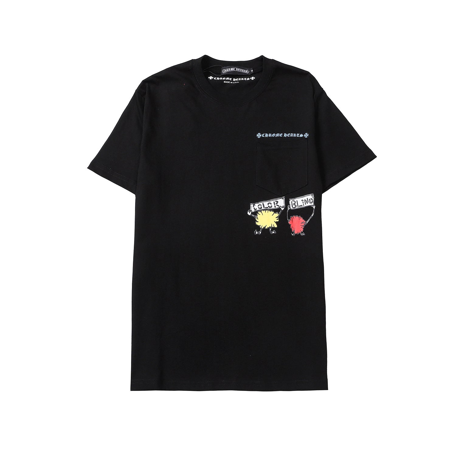 CHH Chrome Heart T Shirts Crowe Summer Short Sleeve Hip Hop Men's and Women's T-Shirts