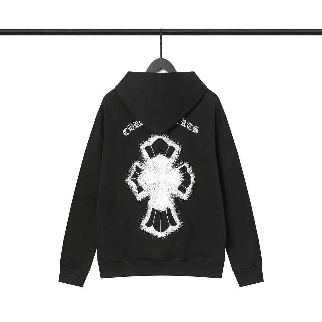 Chrome Heart Hoodie Chrome Heart Sanskrit embroidered hooded sweater