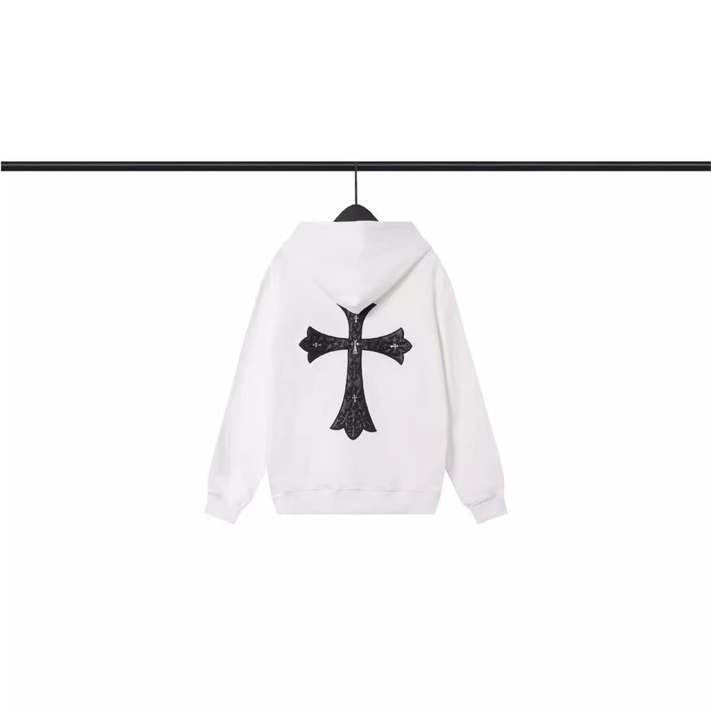 Chrome Heart Hoodie Croix Cross Hooded Sweater Loose Zip Hoodie