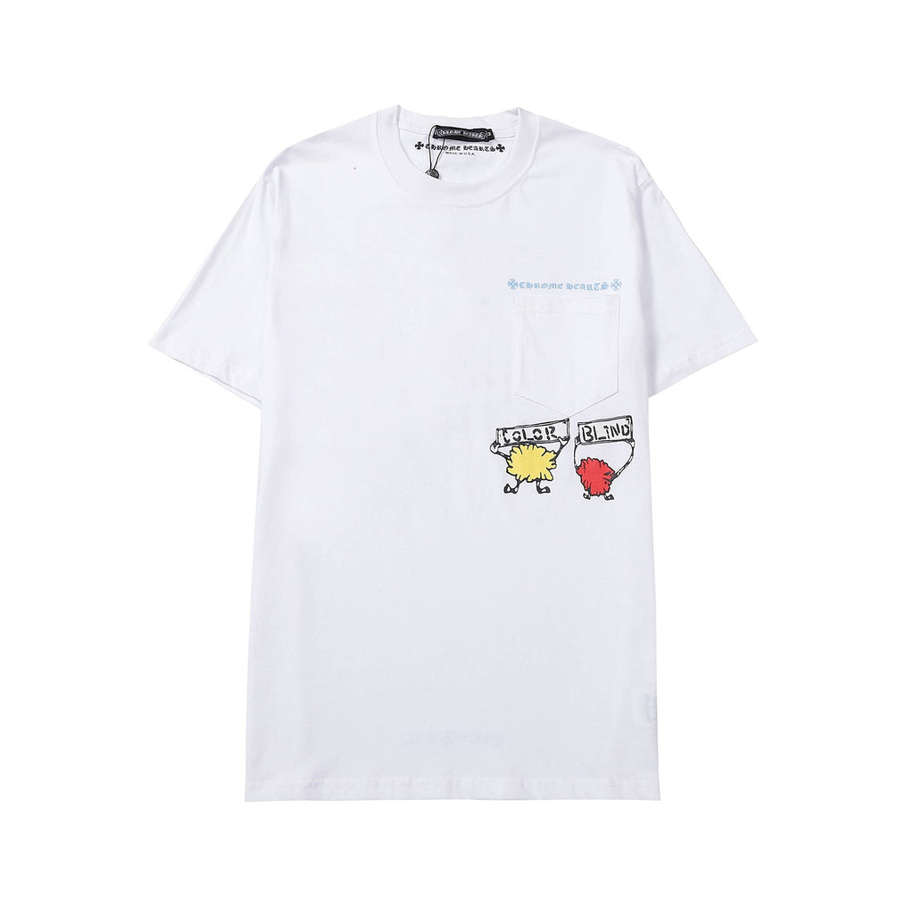 CHH Chrome Heart T Shirts Crowe Summer Short Sleeve Hip Hop Men's and Women's T-Shirts