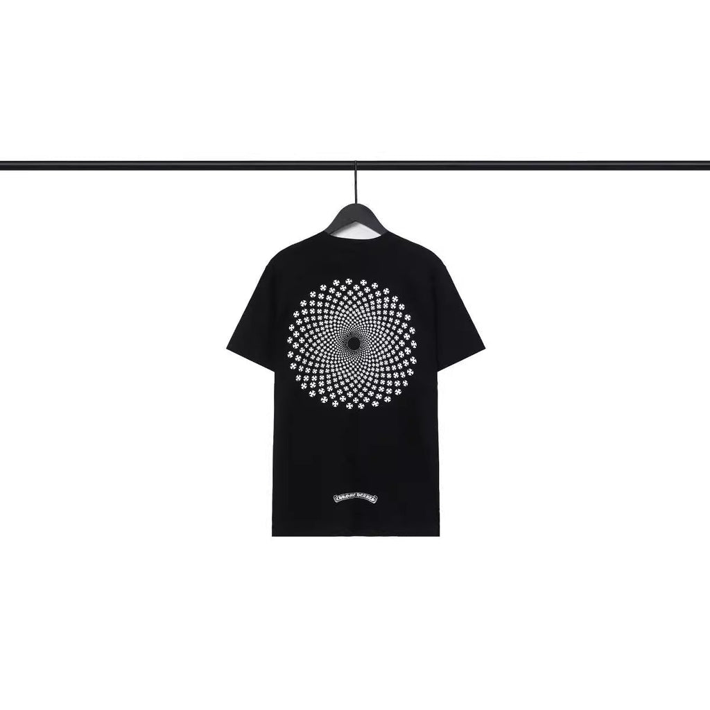 CHH Chrome Heart T Shirts Scroll Heart Gypsy Printed Crew Neck Short Sleeve T-Shirt