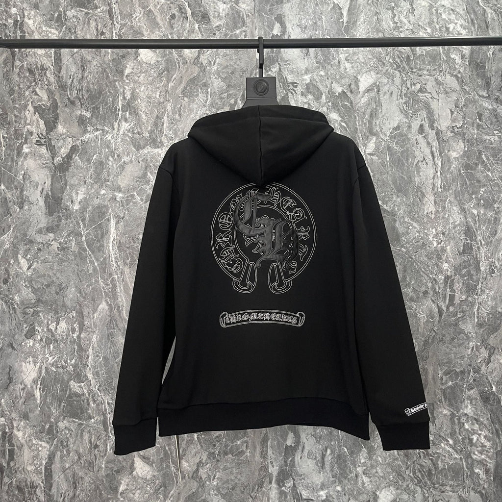 Chrome Heart Hoodie Chrome Hearts Embroidered hooded sweater hoodie