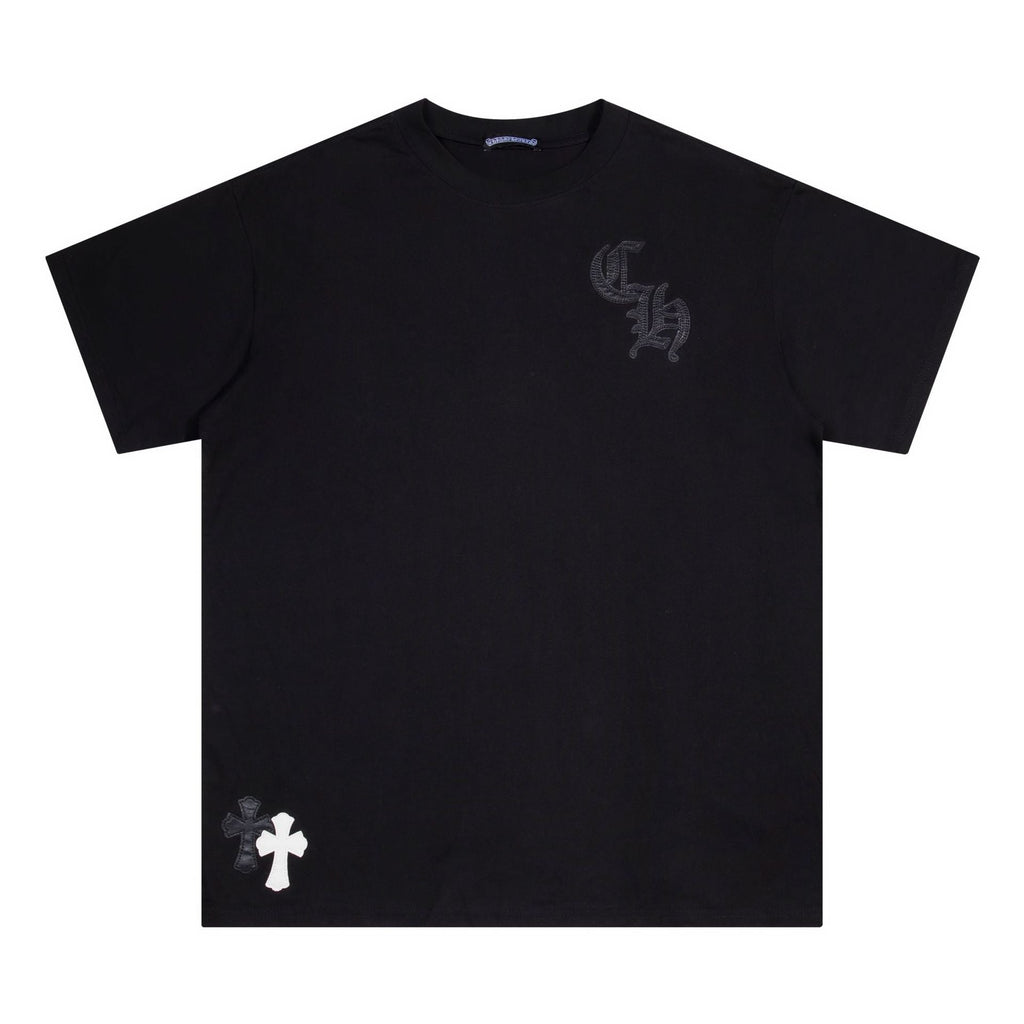 CHH Chrome Heart T Shirts Croix Printed Short Sleeve T-Shirt Loose