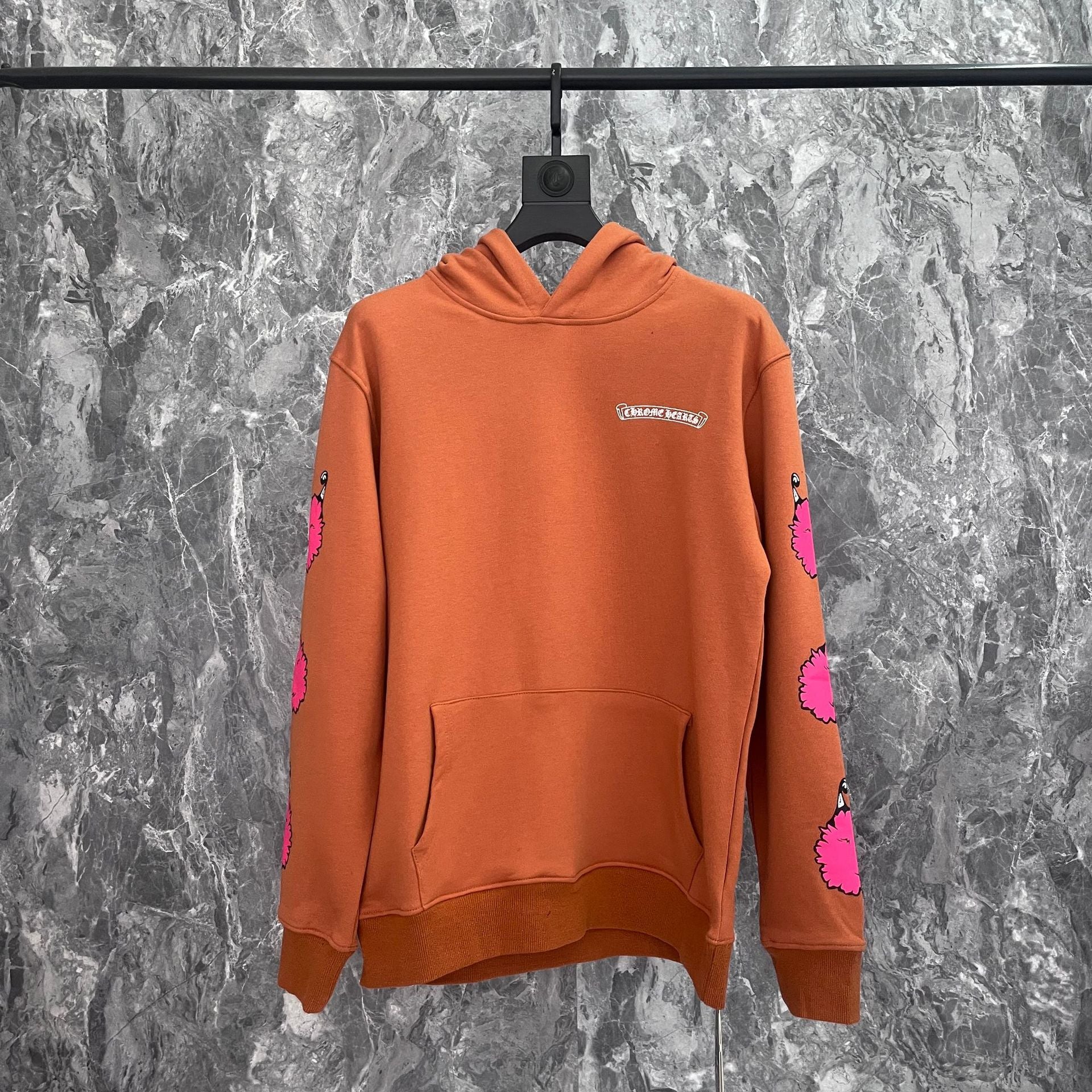 Chrome Heart Hoodie Chrome Hearts Autumn/Winter Croix blue matty graffiti embroidered sweater