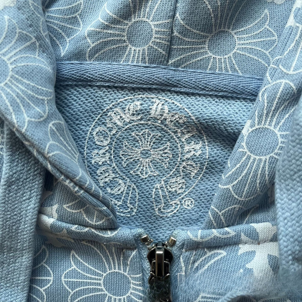 Chrome Heart Hoodie autumn and winter horseshoe dark logo zipper sweater casual hooded cardigan