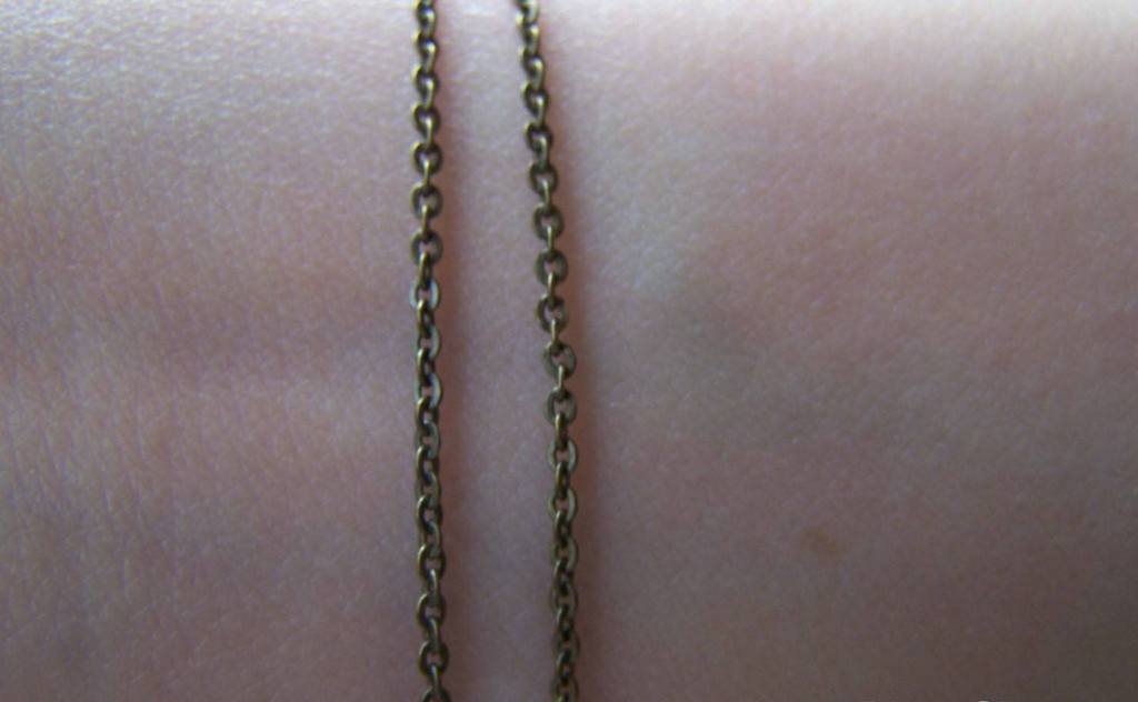 2mm Oval Chain Antique Bronze Brass Cable Chain A4015