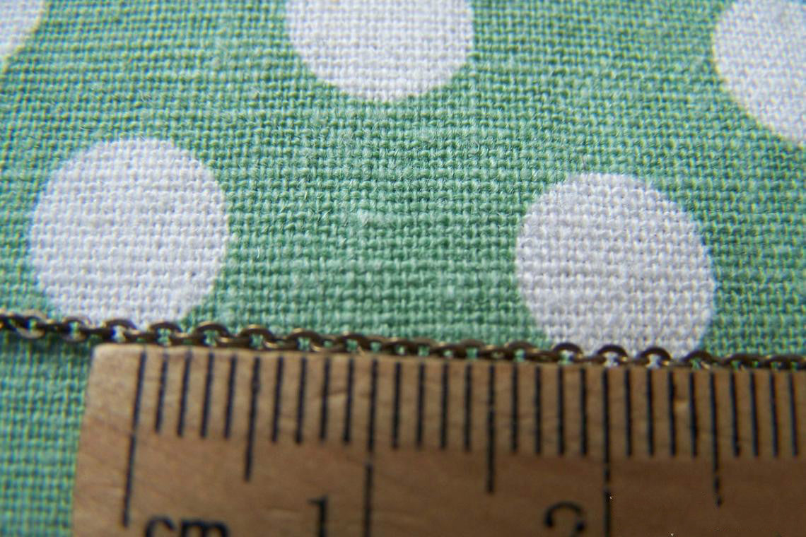 2mm Oval Chain Antique Bronze Brass Cable Chain A4015